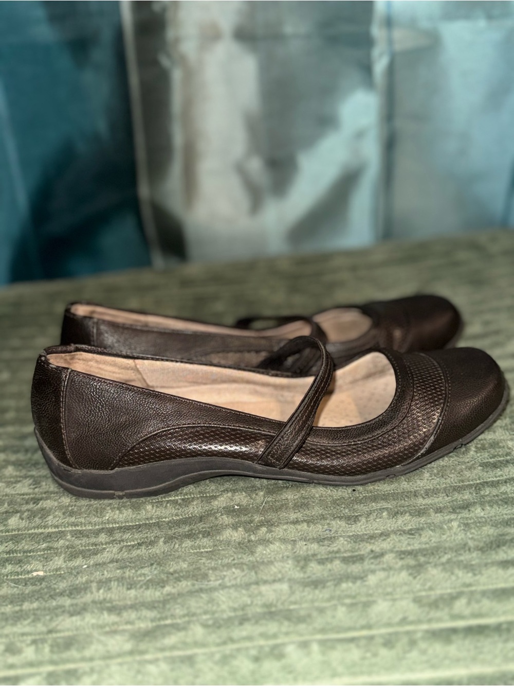 Life Stride Women's Dark Brown Mary Jane Flats